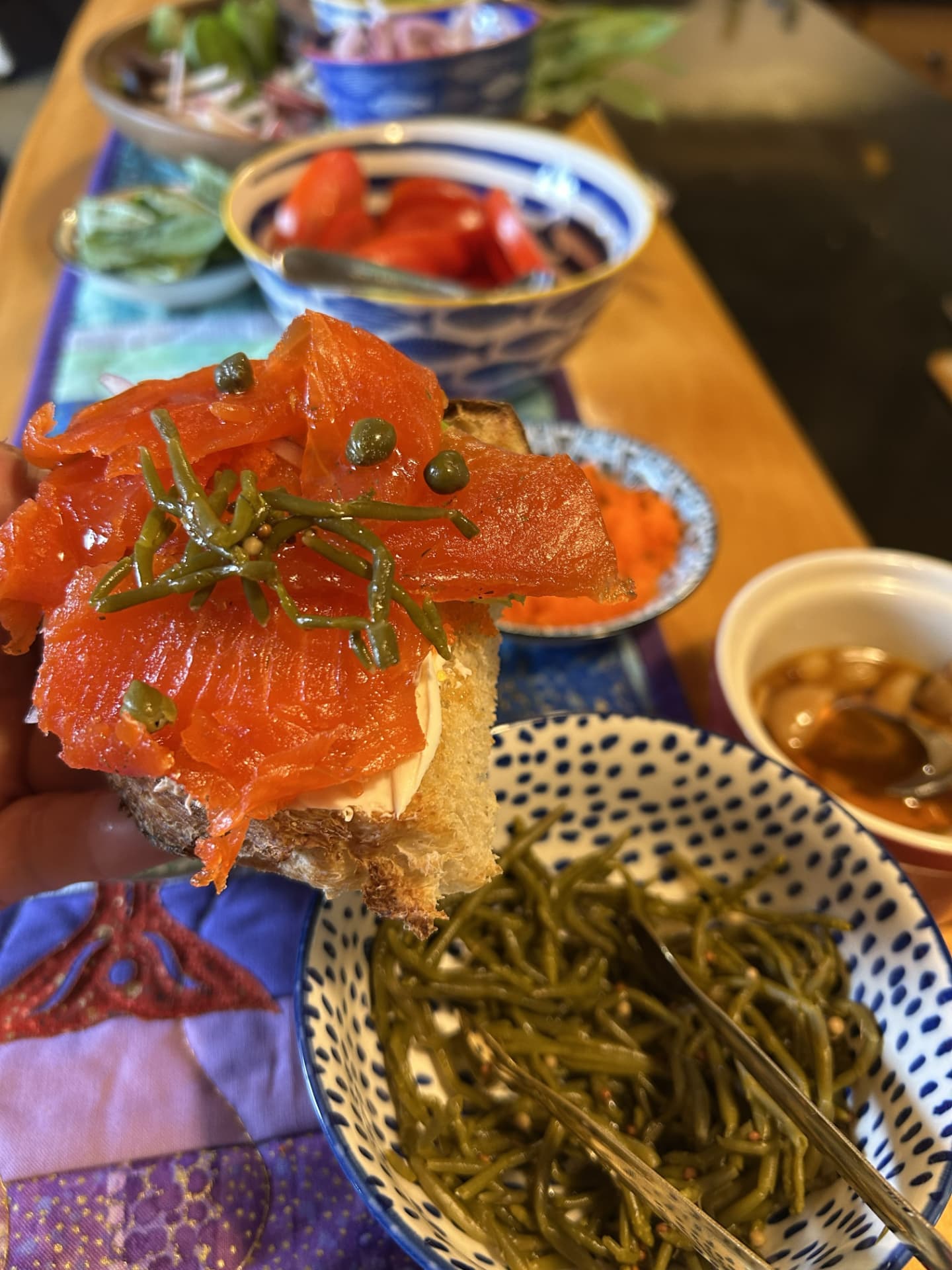 Fresh smoked salmon and coastal ingredients served at Wild N Well